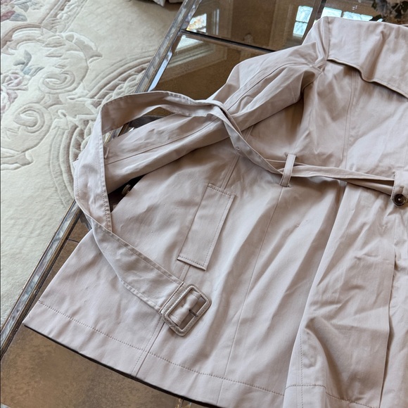 Brooks Brothers “346 Collection” Women’s Khaki Double-Breasted Midtrench Coat - Picture 7 of 9